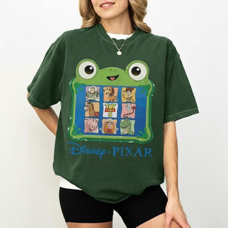 Retro Toy Story 5 Comfort Colors Shirt, Woody Buzz Lightyear Lilypad Tee, Toy Story Lilypad Shirt, Movie Tee, 2026 Shirt 画像 5