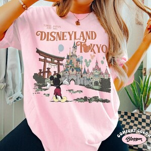 Tokyo Disneyland Mickey Vintage Comfort Colors Shirt, Happiest Place on Earth Tee, DisneySea Vacation Shirt, Japan Trip Outfit image 4