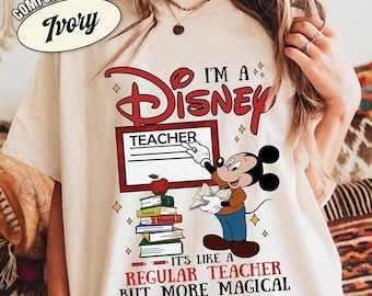 Comfort Colors Disneyland Teacher Shirt, Magical Teacher Tee, Back to School Shirt, Minnie Teacher Shirt, Teacher Appreciation Gift