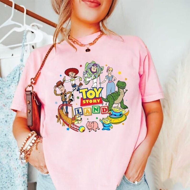 Vintage Coquette Disneyland Toy Story You've Got A Friend In Me Shirt Toy Story Characters Tee, Disneyland Trip Shirt, Family Matching Shirt image 3