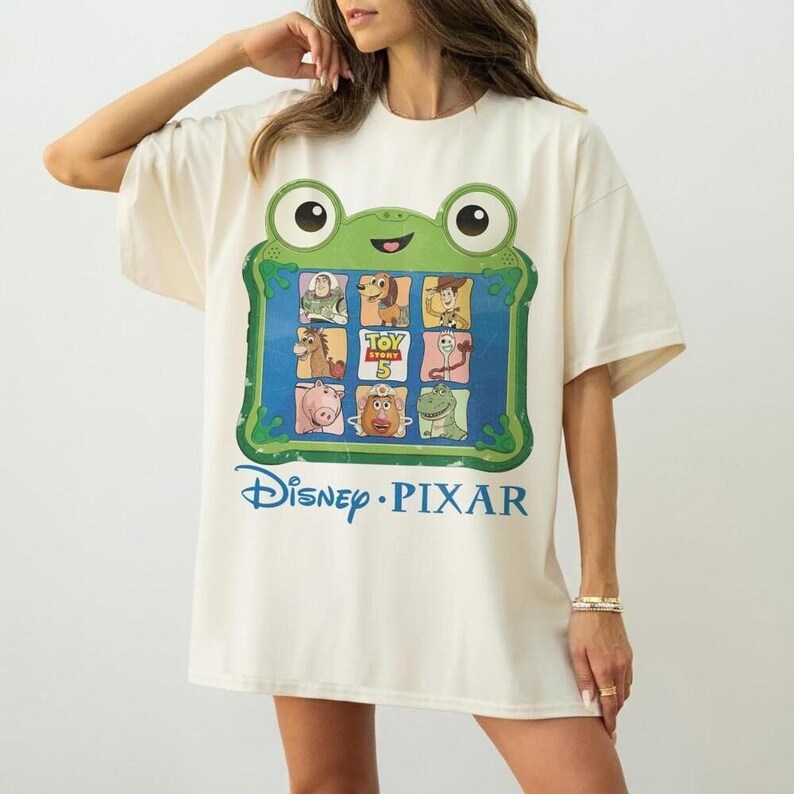 Retro Toy Story 5 Comfort Colors Shirt, Woody Buzz Lightyear Lilypad Tee, Toy Story Lilypad Shirt, Movie Tee, 2026 Shirt 画像 2