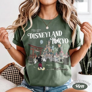 Tokyo Disneyland Mickey Vintage Comfort Colors Shirt, Happiest Place on Earth Tee, DisneySea Vacation Shirt, Japan Trip Outfit image 6