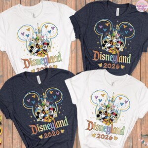 Disneyland 2026 Shirts, Disneyland Shirts, Disneyland Vacation T-shirt, Disneytrip Couple Shirt, Disneytrip Clothes, Family, Disneyland 2026 image 3