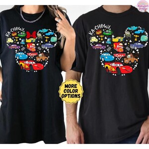 Comfort Colors Disneyland Mickey Cars Shirt, Pixar Cars shirt, Lightning McQueen and Tow Mater Tee, Disneyland Family Matching 2026 Trip Tee image 6
