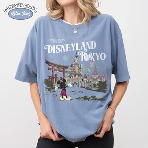 Tokyo Disneyland Mickey Vintage Comfort Colors Shirt, Happiest Place on Earth Tee, DisneySea Vacation Shirt, Japan Trip Outfit image 7