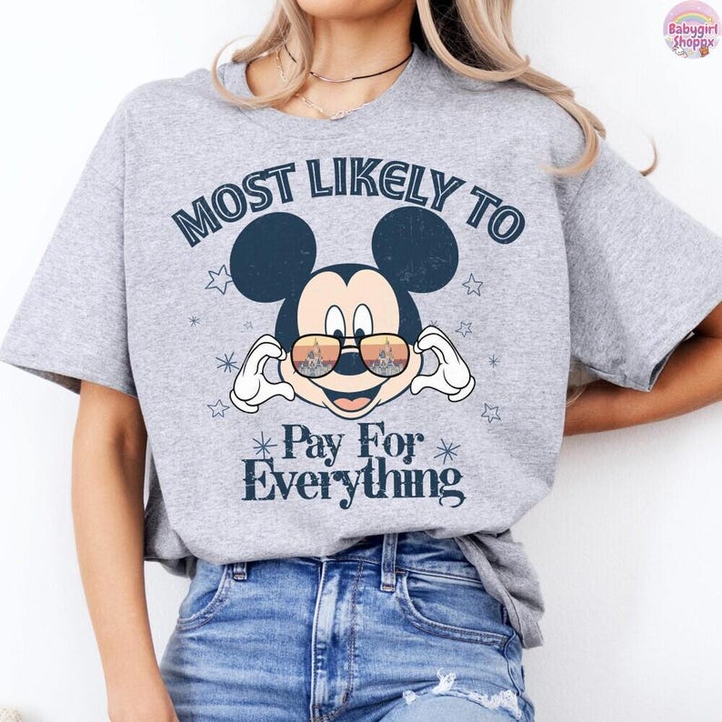 Custom Most Likely to DisneyTrip 2026 Mickey and Friends T-Shirt, Disneyland Snacking Shirt, Family Matching Tee , Disneyland Vacation Tee image 4