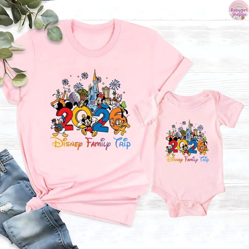 2026 Disneyland family Vacation Matching Trip Shirt Epcot Girls Disneyworld Trip shirt Cartoon Theme Park Inspired Design Custom Travel Tee image 6