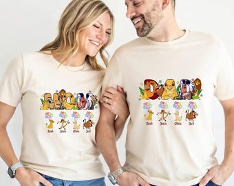 Custom Name Lion King Family Matching Shirt, Retro Disney Birthday Group T-shirt, Personalized Lion King Disney Trip Shirt, Hakuna Matata