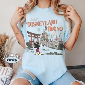 Tokyo Disneyland Mickey Vintage Comfort Colors Shirt, Happiest Place on Earth Tee, DisneySea Vacation Shirt, Japan Trip Outfit image 5