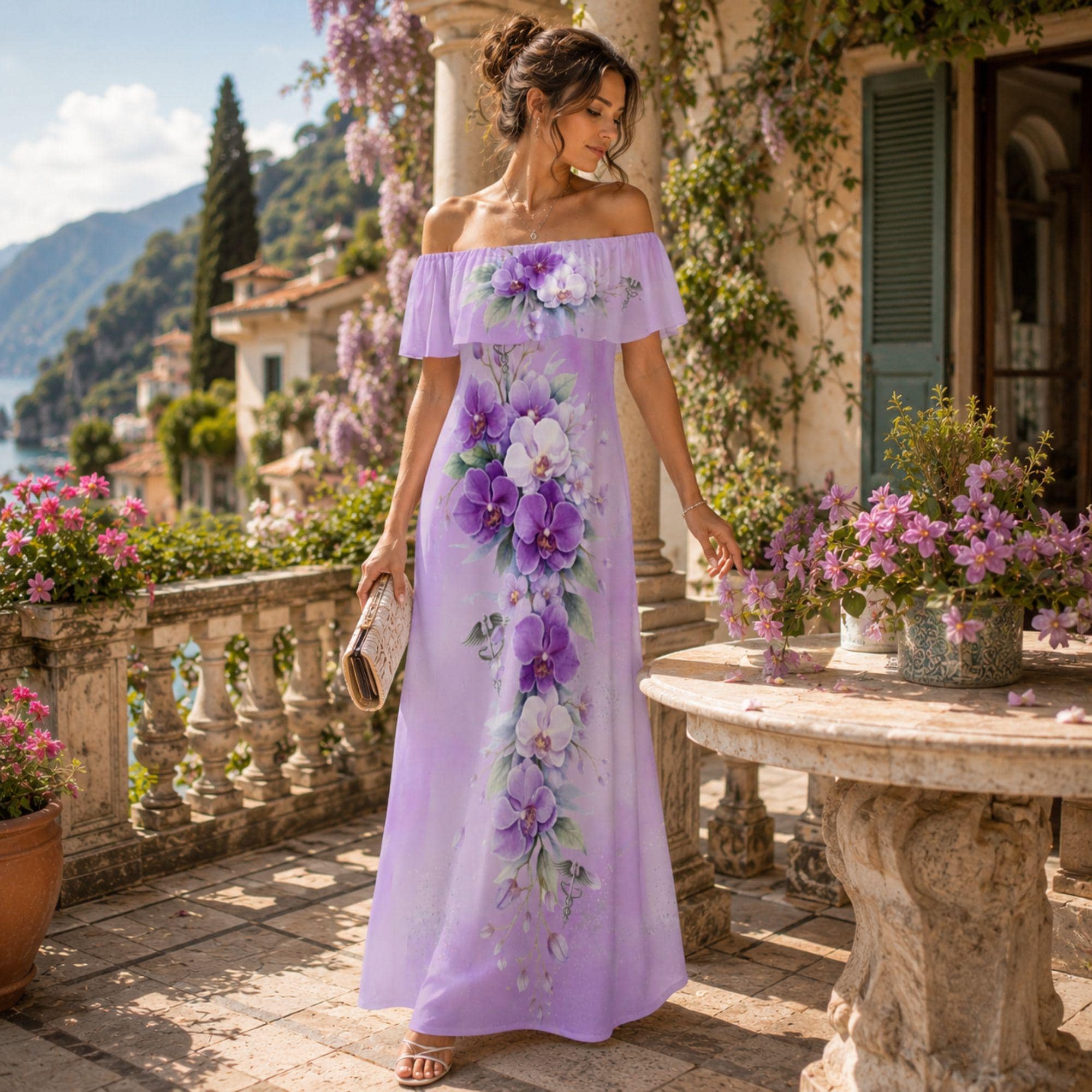 love shack fancy pink dress Valea Embellished Satin Maxi Ash linen blend floral dress Crafted from fabric care-Not Bleach Size:S(4-6)