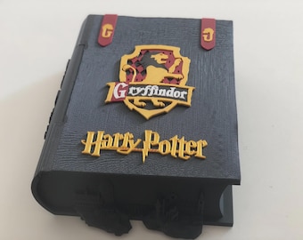 Courage & Bravery Inspired Red Book Box | Handcrafted Fantasy Storage Chest