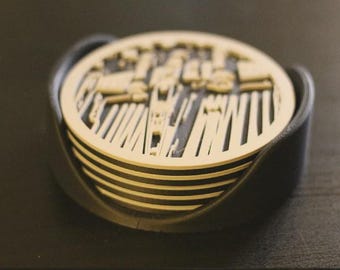 Posavasos de Star Wars impresos en 3D con caja de almacenamiento