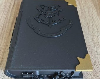 Magical Book Box Representing the Unity of Four Fantasy Houses | Enchanting Gift Chest