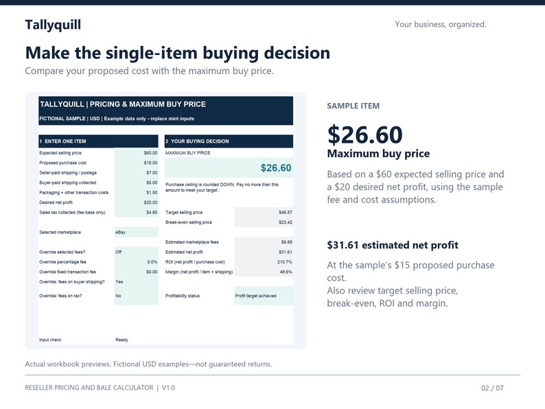 Reseller Pricing Calculator & Clothing Bale Spreadsheet | Bulk Lot ...