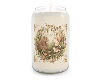 Woodland Friends Forest Scene Candle | 13.75oz Soy Candle