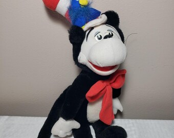 Vintage Dr. Seuss Cat in the Hat and Whozit Stuffed Animal 1997