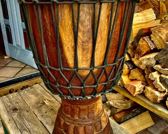 Iroko Wood Djembe' Drum