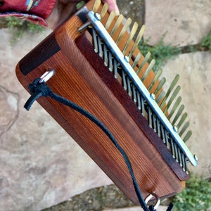 Red Cedar/Redwood Box Kalimba Lamellophone image 6