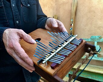 Red Cedar/Redwood Box Kalimba Lamellophone