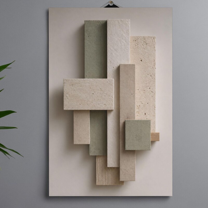 Curated visual reference: Picture Idea: Japandi Wall Art Textured