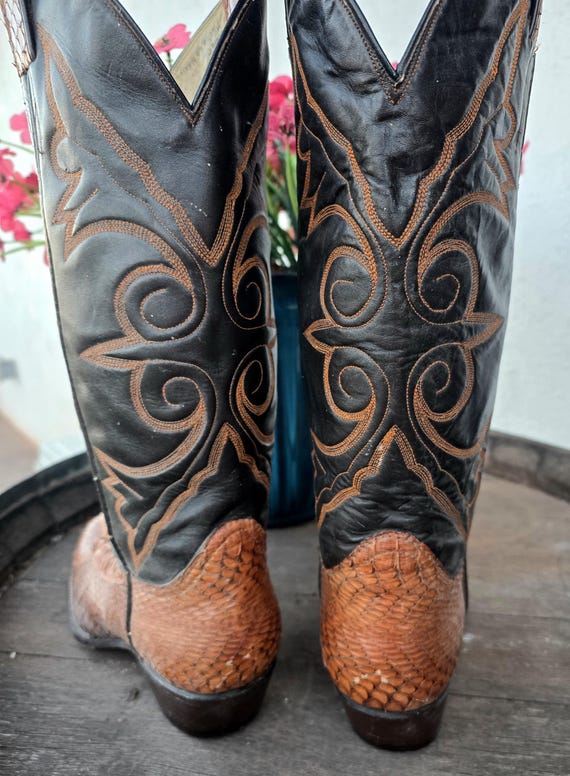 Exotic vintage Snake Head Viper Python Rattlesnak… - image 11