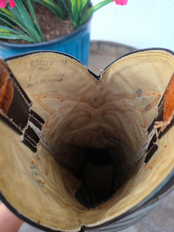 Exotic vintage Snake Head Viper Python Rattlesnak… - image 6