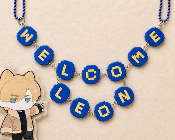 Welcome Leon Resident Evil Inspired Pixel Art Banner | Retro RPD