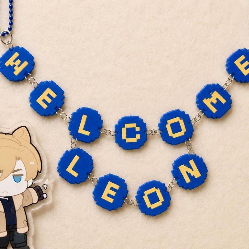 Welcome Leon Banner Resident Evil - Etsy