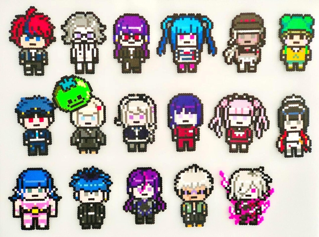 The Hundred Line: Last Defense Academy Pixel Art Keychains & Magnets ...