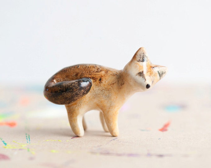 Kit Fox Animal Totem Figurine Etsy