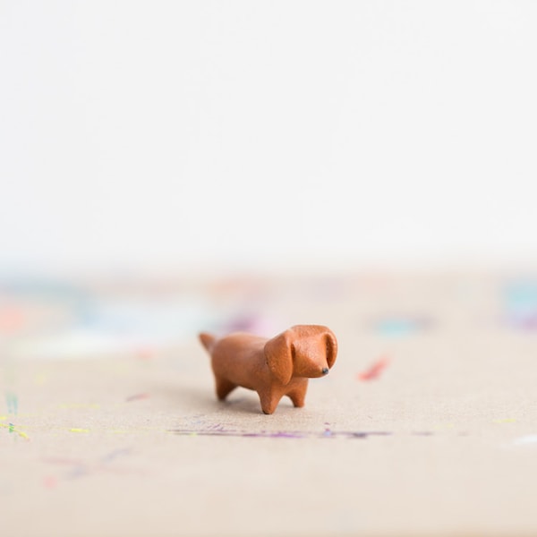 Red Weenie Dog Totem - doodles