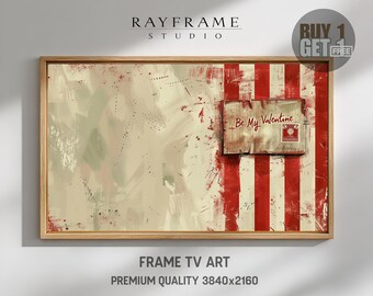 Frame TV Art, Vintage Be My Valentine Postcard (Digital Download) TV4106