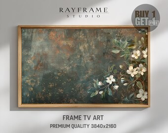 Frame TV Art – Emerald Botanical – Elegant Magnolia Wall Art (Digital Download) TV339