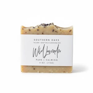 Lavender Tallow + Goat Milk Luxury Cleansing Bar