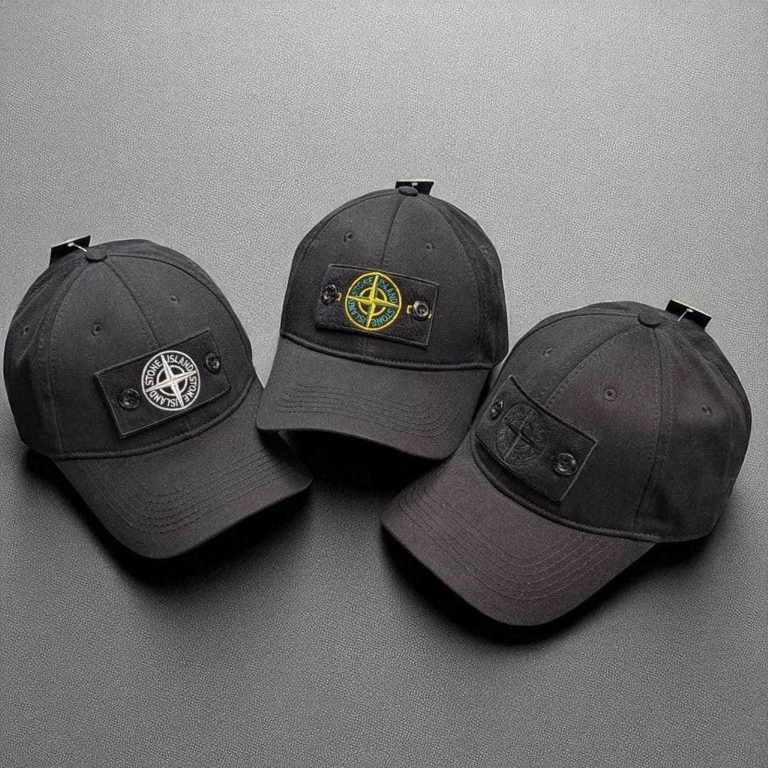 Black Baseball Cap, Compass Patch Hat, Unisex Adjustable Streetwear Cap ...