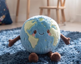 Earth Planet Plushie Terra — Soft Stuffed Animal — Toy