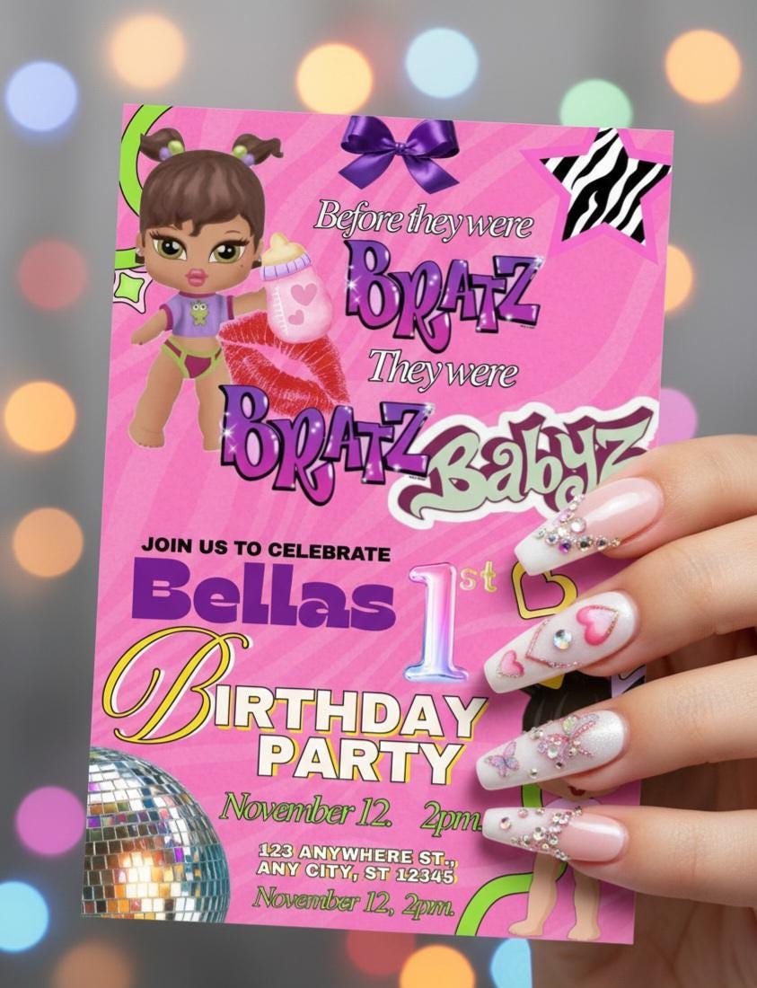 Bratz party supplies - Etsy México, image size:843x1100
