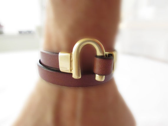 Leather Wrap Bracelets with Gold Hook Clasp. Eye Candy for Your Wrist!,womens Wrap Bracelet, Summer Jewelry