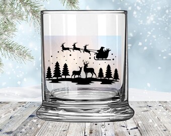 Santa’s Coming to Town Jar Wrap – Reusable Vinyl Cling for Holiday Décor & Gifts