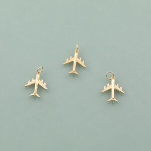 Airplane Charm Selection 18K gold filled armband bedel kettinghanger minimalistische bedels cz pave
