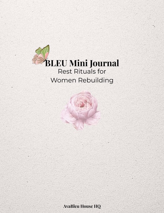 BLEU Mini Self Love Journal | Daily Reflection, Healing (Digital PDF)