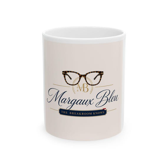 Margaux Bleu logo glasses mug | Ceramic Mug