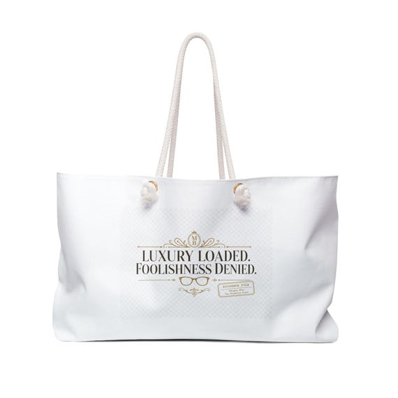 Luxury Loaded Foolishness Denied Weekender Bag | Nautical Rope Tote