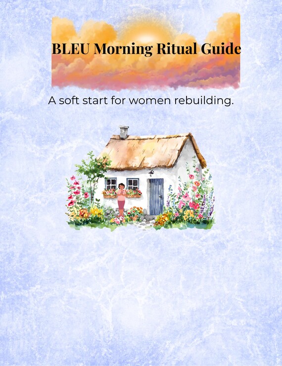 BLEU Morning Ritual Guide - Soft Life Reset Workbook | Healing Routine | Self-Care Journal | Digital Download