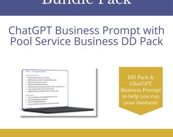 Pool Service Route Buyer Bundle | Due Diligence Pack & ChatGPT Prompt (Editable DOCX)
