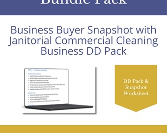 Janitorial Business Buyer Bundle | Due Diligence Pack (Instant Download)