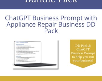 Appliance Repair Business Buyer Bundle | Due Diligence Pack + ChatGPT Prompt (Editable DOCX)