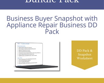Appliance Repair Business Buyer Bundle | Due Diligence Pack (Instant Download)