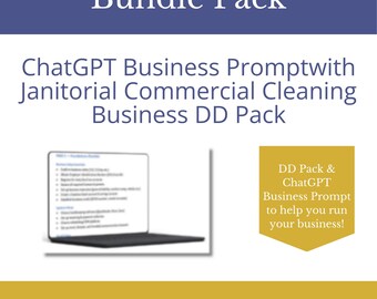 Janitorial Business Buyer Bundle | Due Diligence Pack + ChatGPT Prompt (Editable DOCX)