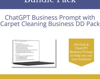 Carpet Cleaning Business Buyer Bundle | Due Diligence Pack + ChatGPT Prompt (Editable DOCX)